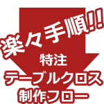 楽々手順!!特注テーブルクロス制作フロー